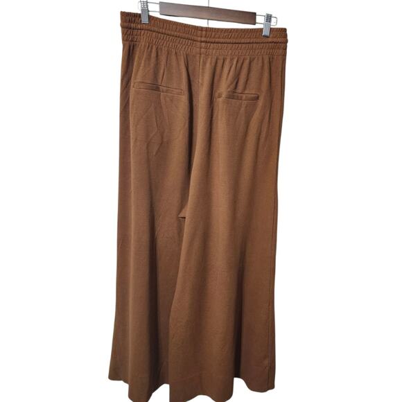 Free People Dream Medium Drawstring Wide Leg Sweatpants Pants Brown - Picture 7 of 10